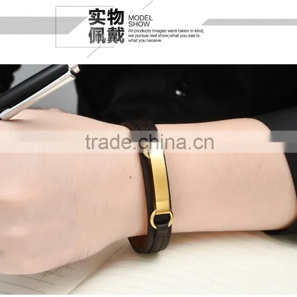 Genuine PU Leather Screw Bracelets 316L Stainless Steel Spanish Bible the Lord's Prayer Bangles photo-4