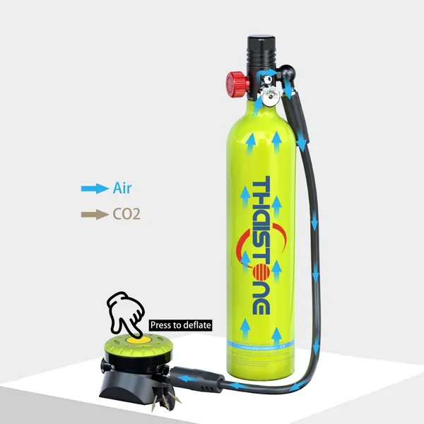 Cheap 1L Mini Suba Diving Dive Air Tank OEM Logo Dive Gears With High Pressure Pump photo-2