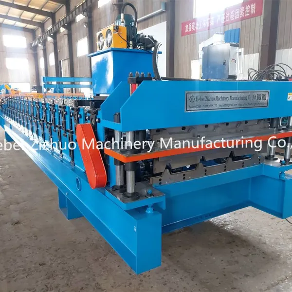 TR4-TR5 Double Layer Metal Roofing Sheet Cold Roll Forming Machine Peru