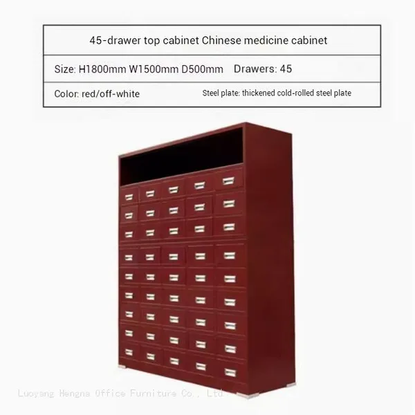 Heavy Duty Metal Card Catalog Cabinet- MCL632 With Aluminum Handle & Name Label Slot for Specimen and Seed Storage-OEM/ODM Supported