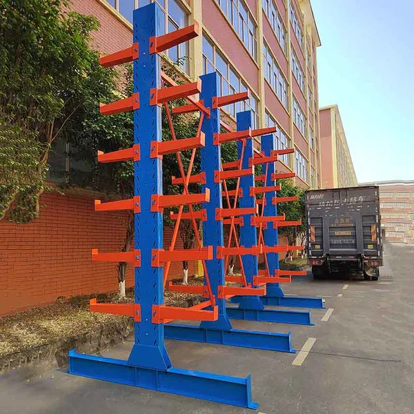 Factory Direct Sales Warehouse Double-Sided Storage Wood Hose Cantilever Loft Rack photo-2