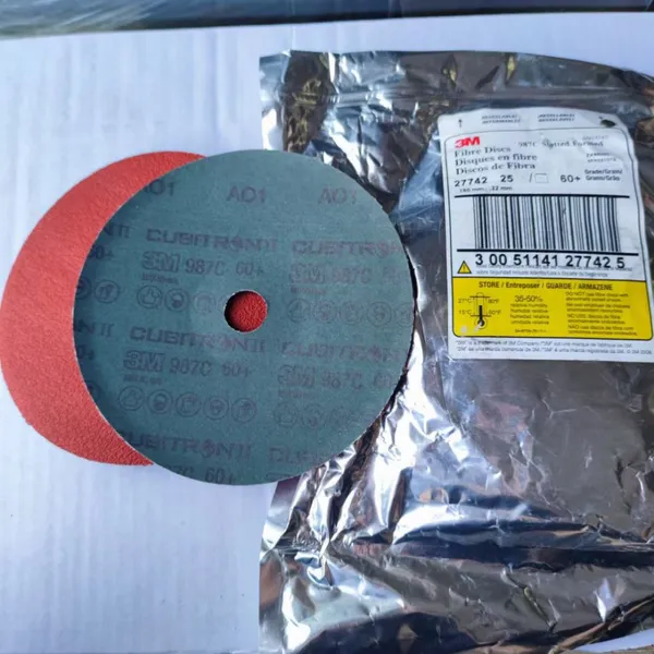 3M II 982C High Hardness 180mm Ceramic Round Hole Fiber Disc OEM for Angle Grinder