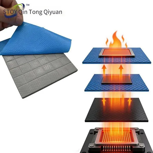 Thermally Conductive Silicone Sheet, High-temperature Resistant, Insulating and Heat-dissipating Gasket, Computer Silicone Thermally Conductive Sheet, Lithium Battery Thermally Conductive Pad Sticker, 1.0mm photo-3