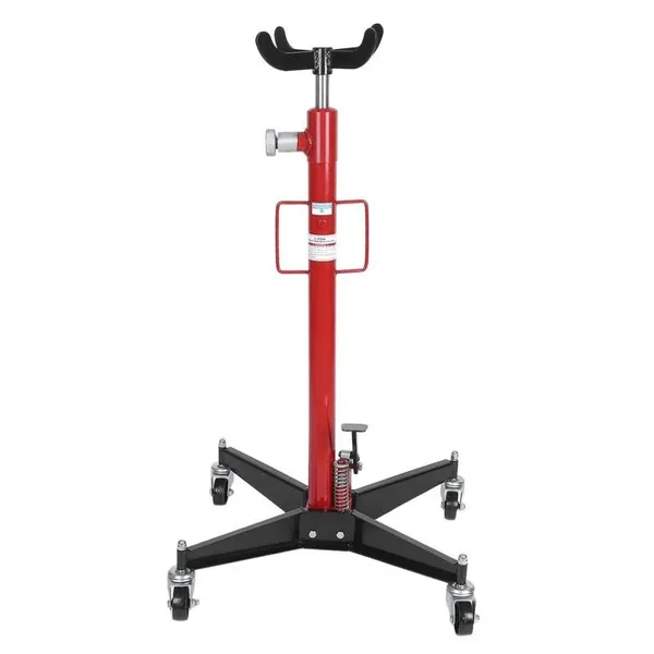 Transmission Jack Hydraulic Telescoping Transmission Jack 1300lb Capacity Floor Jack 2 Stage With 360°Swivel Wheels Foot Pedal photo-4
