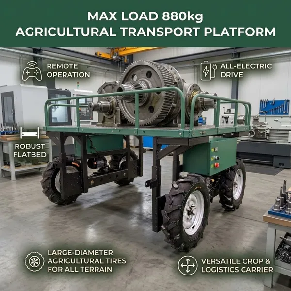 Revolutionary Harvest Assistant: Remote Control Transport Platform Makes Fruit Transport Effortless