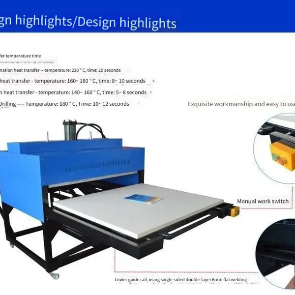 Hengjun Glass Printing Machine, Semi-automatic Sublimation Heat Transfer Machine, Hydraulic Rhinestone Setting Machine photo-2