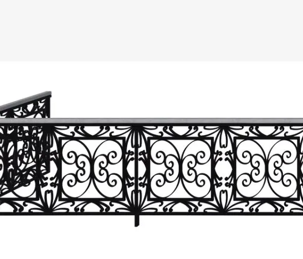 Luxury Wrought Iron Railings Balcony Handrail Balustrades Iron Fence Panel Aluminum Fence Design China