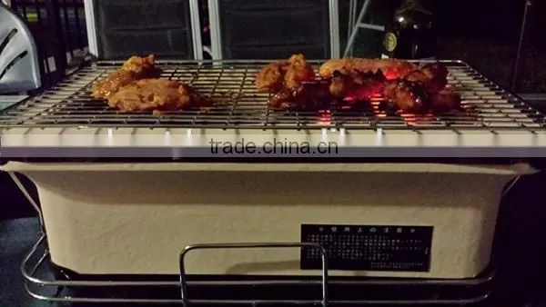 Indoor Japanese Ceramic Charcoal Barbecue Hibachi Grill photo-4