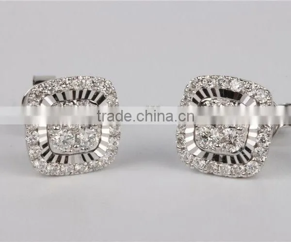 Bright CZ Stone Silver Earring Opal Stone Fashion Designer Earring photo-2