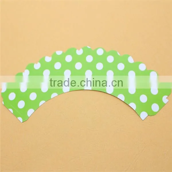 Lovely Polka Dot Baking Cup Cupcake Wrappers&toppers Picks Decoration Kids Birthday Party Favors Supplies-CW005 photo-3