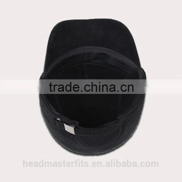 Corduroy Adjustable Baseball Cap Military Cap photo-5