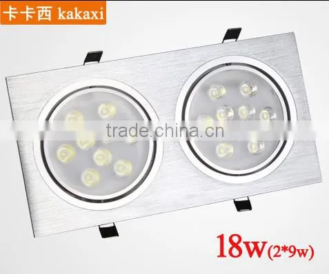 2 Light LED Ceiling Light Grille Lamp 6w 10W 14w 18w 24w 30w 36w LED Downlight photo-5