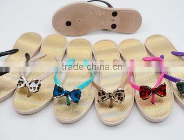 2016 New Sample Latest Fashion Lady Flip Flops PCU Slipper photo-2