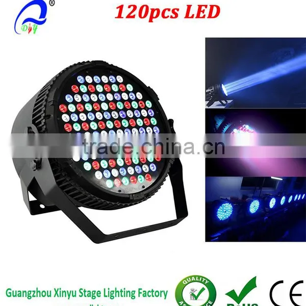 120x3w RGBW Led Par 64 Фонарь Par Can для создания светового эффекта на сцене для дискотеки, бальных залов, КТВ, баров, сцен клубов, вечеринок, свадеб