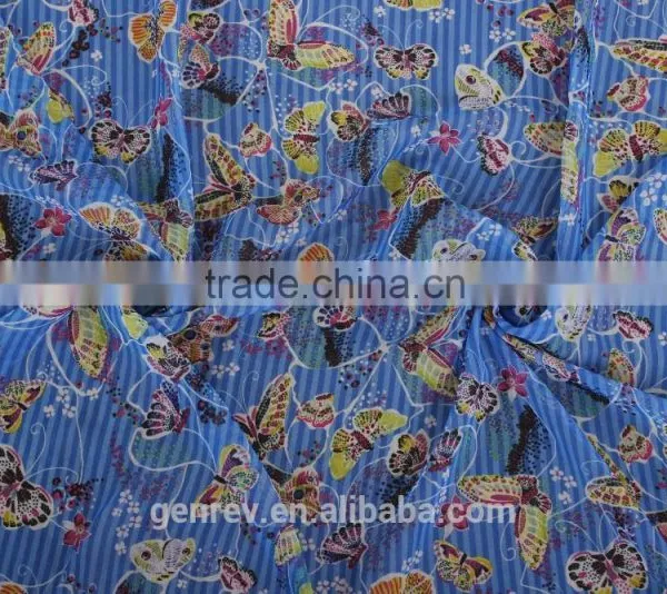 Digital Fabric Printing on Fabric Factory Direct Sale Fabric Chiffon Polychiffon Print photo-5