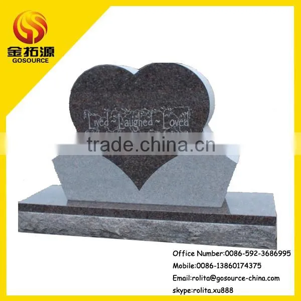 Lovely Heart Granite Headstone Manufacturer