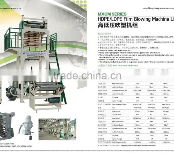 Film Blowing Machine Line for HDPE/LDPE Film photo-2
