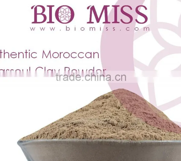 Finest Ghassoul Clay Powder for Face, Body & Hair Mask - Natural Hair Shampoo