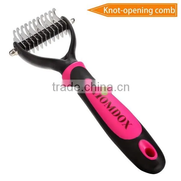 Homdox 4pcs/Dog Grooming Kit-Best Combing,Nail Trimming,and Brush Cleaning From Pet Toes.Home Supplies Tool Set for Pet AM003212 photo-6