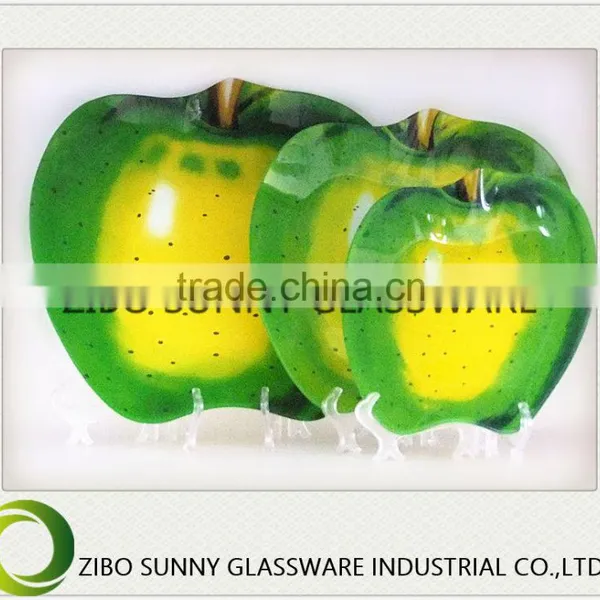 The Green Peace Fruit of Fruit Series Glass Plate photo-4