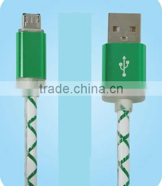 Colored Micro USB Cable With Led Light Manufacturer photo-2