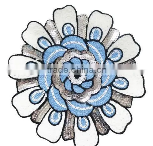 Handmade Embriodery Flower Sequin Patches,Vintage Embroidery Patch