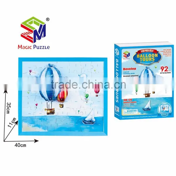 3D Dragon Boat Wall Decoration Puzzle Frame From China photo-4