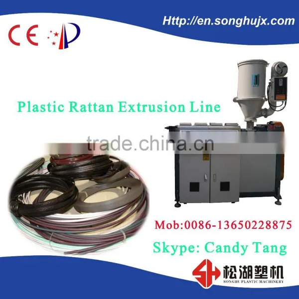 PP/PE/PVC Imitation Plastic Rattan Production Line For Furniture photo-2