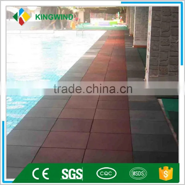 Safety Rubber Flooring Tile for Outdoor Sports Venues,gym Rubber Floor Mat photo-5