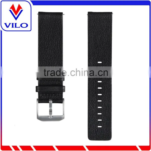 Leather Luxury Watch Band Wrist Strap Bracelet + Metal Frame For Fitbit Blaze photo-4