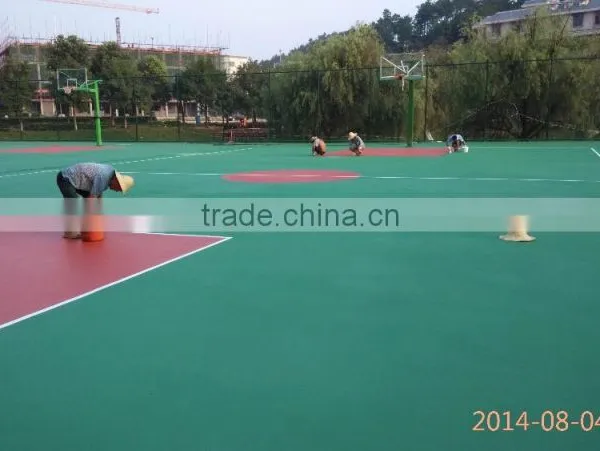 Certificated Si PU Basketball Court, 100% Pure PU Sport Court Flooring (SI PU Basketball Court) photo-5