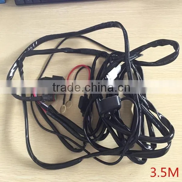 14VDC 40A LED Light Bar Wiring Harness Kit ON/OFF Switch Relay photo-2