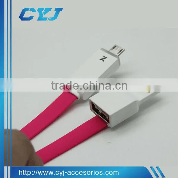 2 in 1 Led Light Micro Usb Data Cable for Mobile Phone photo-3