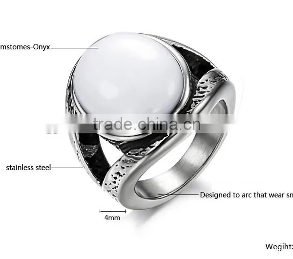Stainless Steel Ring Manufacturer Turkish Opal Rings photo-3