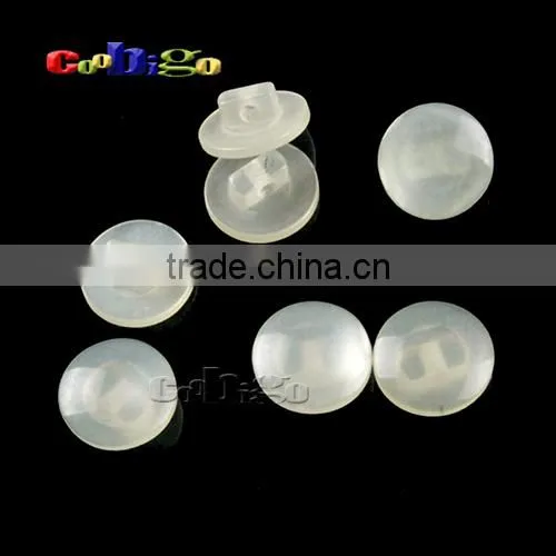 12.5mm(20L) White&Transparent Fashion Resin Buttons Sewing Craft DIY Accessories For Bag Shoe Garment #FLN010 photo-4
