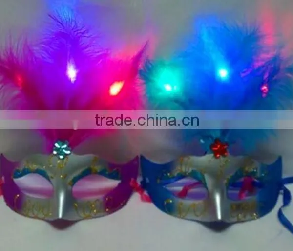 led pink party mask artificial light china manufacture light up party mask