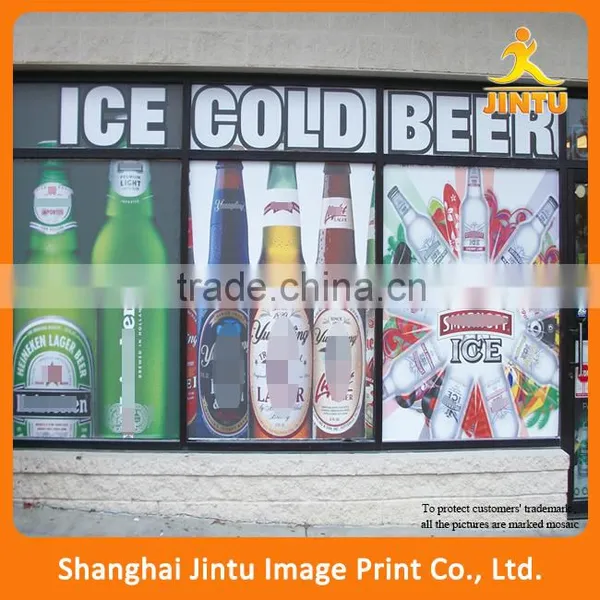 Full Color Digital Printing Vinyl Shop Window Sign for Advertising