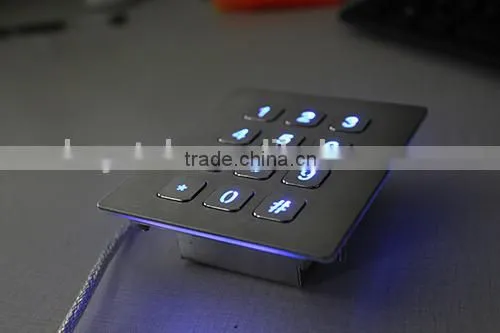 12 Keys Metal Keypad Entry With Rear Panel Mounting photo-4