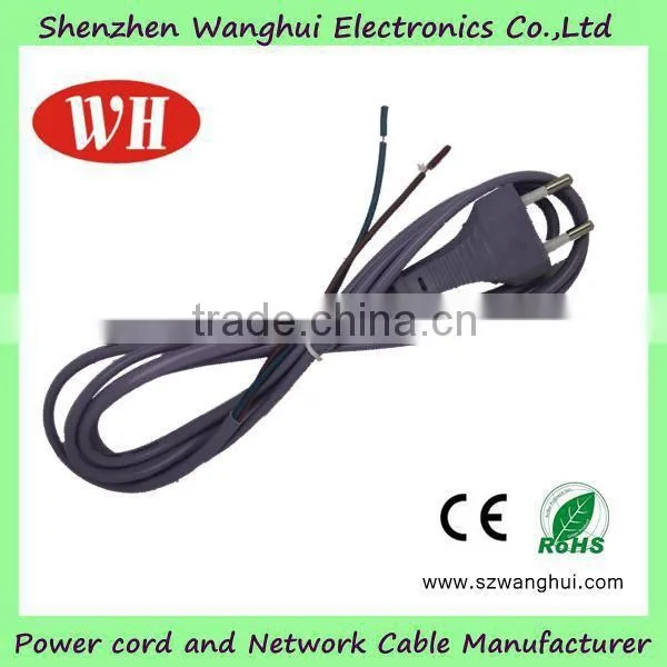 Brazil 2 Pin Power Cord/cable/wire / Stripped 4.8 Plug photo-4