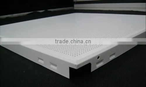 Square Suspended Perforated Soundproof Aluminium Ceiling Design photo-4