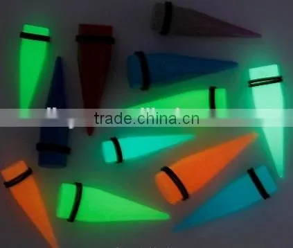 Fake UV Acrylic Ear Taper With O-rings photo-6