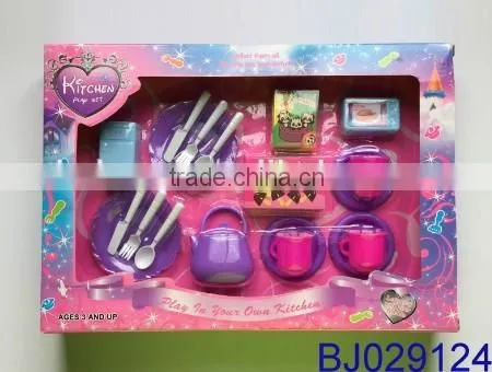 Plastic mini tool toy for kids funny tea cup set