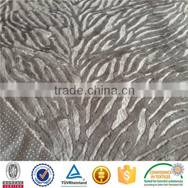 Backing Anti-slip Rubber Dots Sofa Cover Velboa for Home Textile photo-5