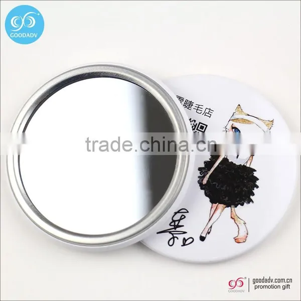 Professional Producer !High Quality Small Tin Pocket Hand Mirror photo-2