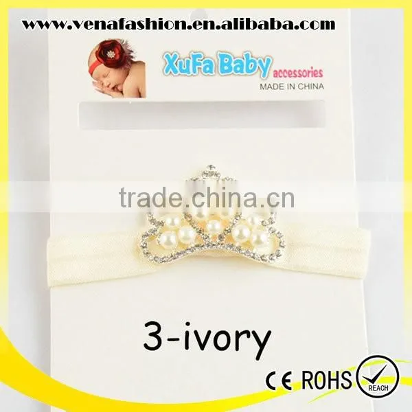 Cheap Pearl Baby Girls Headband, Girls Princess Crown Headband photo-6