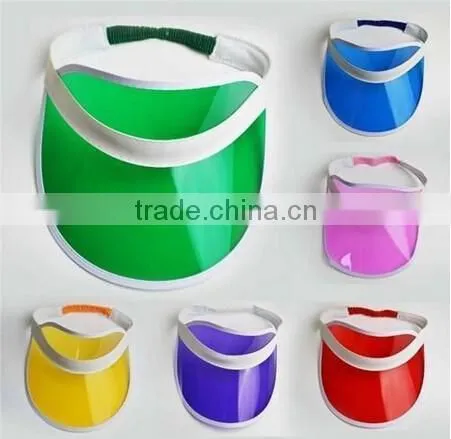 Summer Outdoor Cheap Plastic Sun Visor Cap Wholesale photo-6