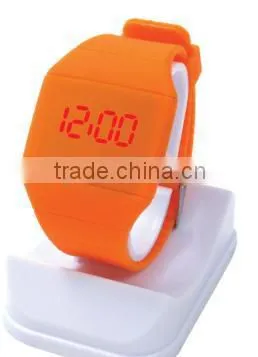 Hotsale Red Light Multicolor Wristband Hand Touch LED Watch