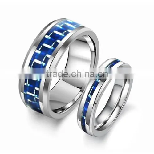 Fashion Carbon Fiber Design Fasion Jewelry Stainless Steel Rings Mix Order (LR6004) photo-2