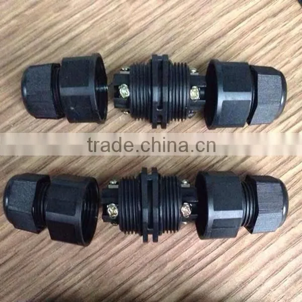 L20 Male Female Led Lighting Connector,2pin Screw Fixing Waterproof Wire Connectors