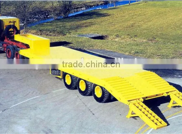 China Hot-selling Tri-axle 40 Tons Gooseneck Low Bed Trailer Transportation photo-5